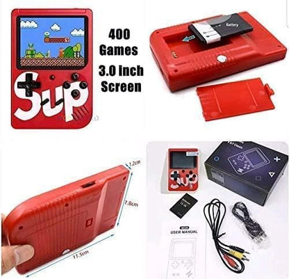 400 in 1 Sup Video Games Portable, Led Screen and USB Rechargeable